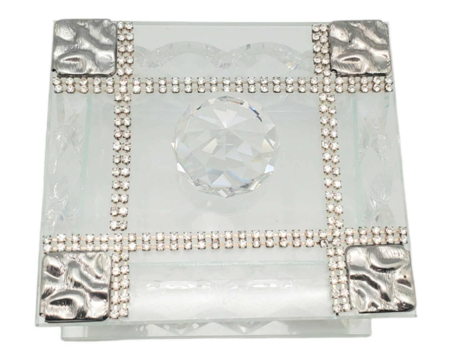 Joyero Italiano 24% Cristal w. 925 Plata Argento Plateado #18138