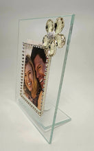 Load image into Gallery viewer, Debora Carlucci 5 x 6 Photo Frame W/ Swarovski Crystal Flower Brooch #DC1711
