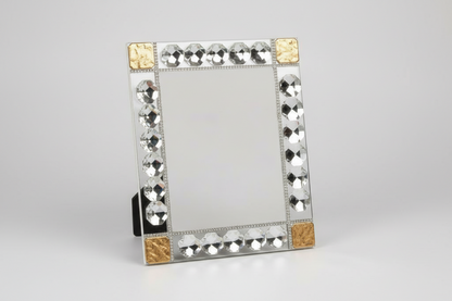 Marco italiano con 24 % de cristal chapado en oro de 18 quilates #18134