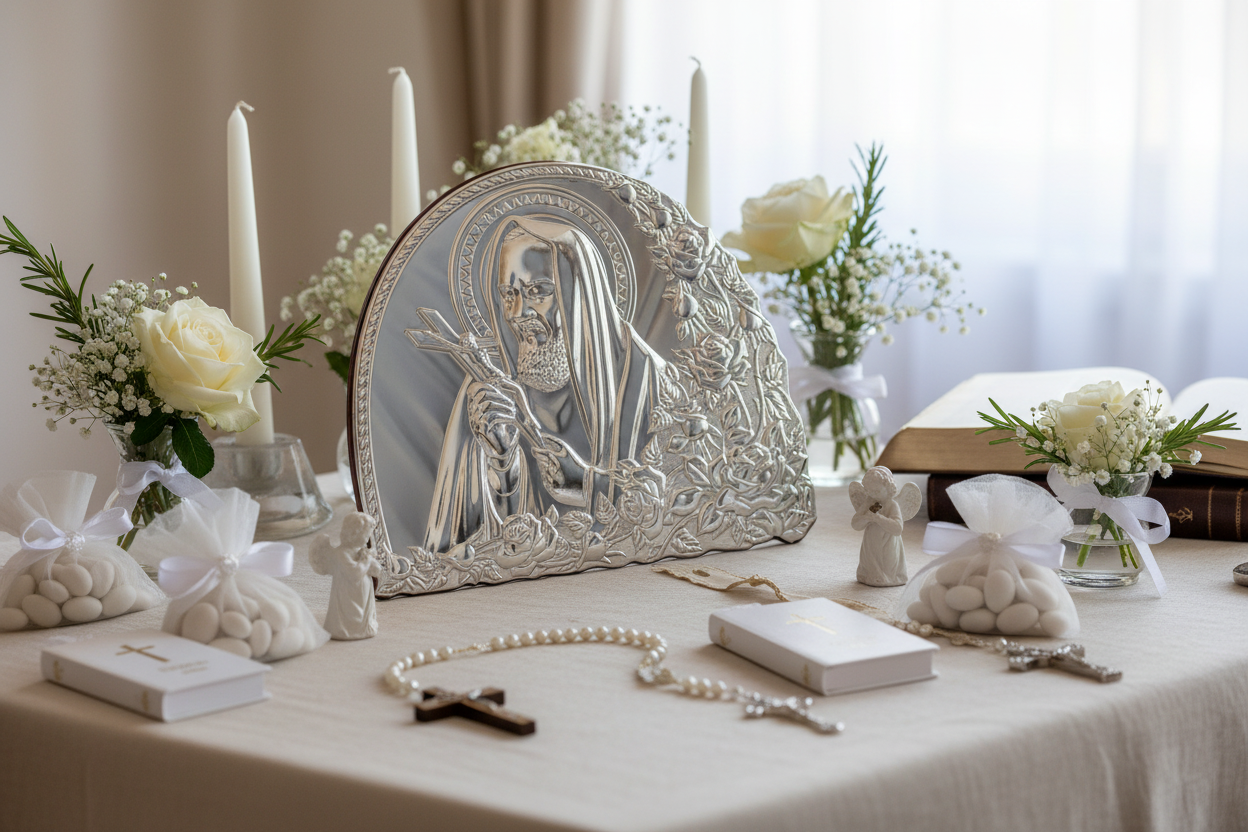 Italian  925 Silver Argento Padre Pio Icon #1973