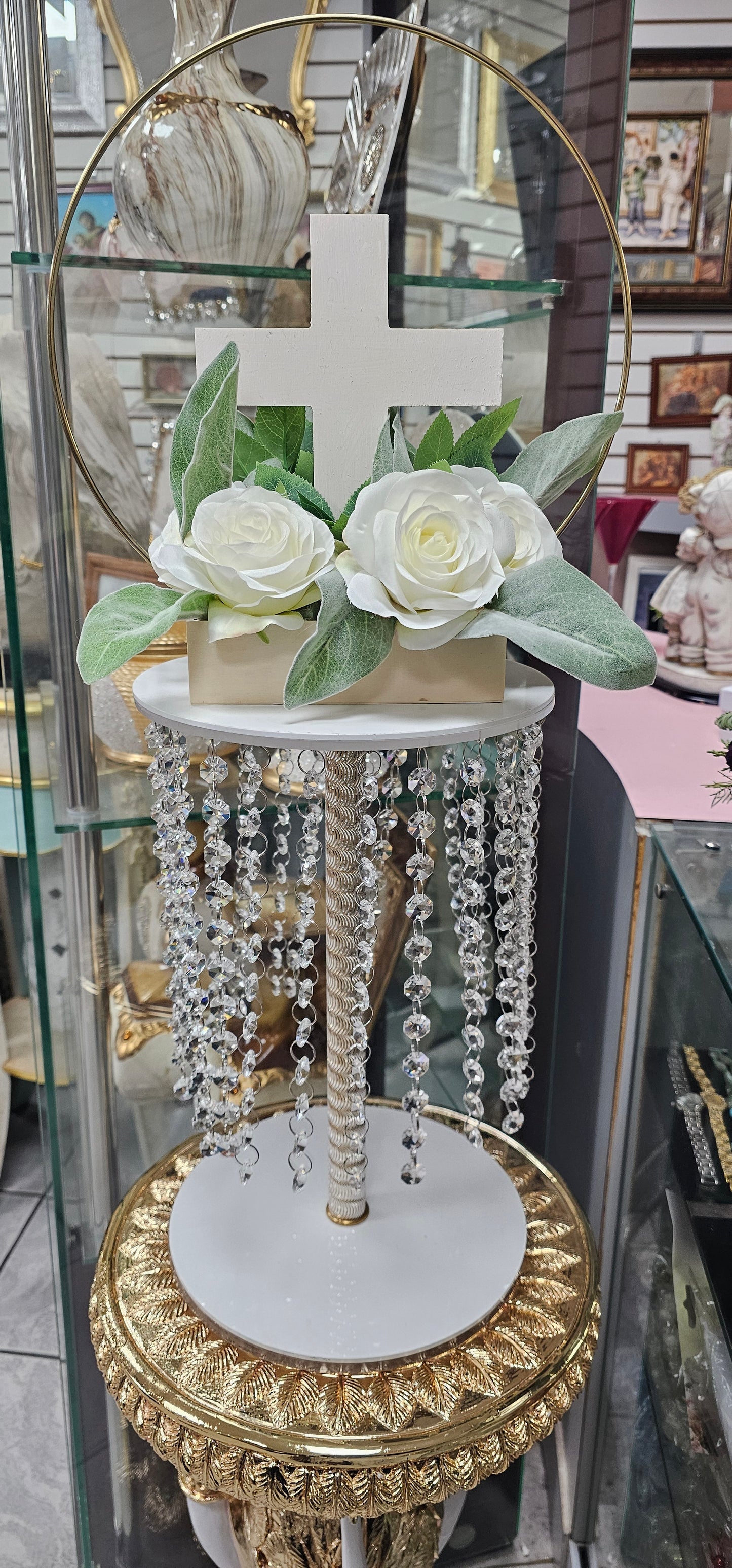 15 Inches Crystal Centerpiece Stand DC2349