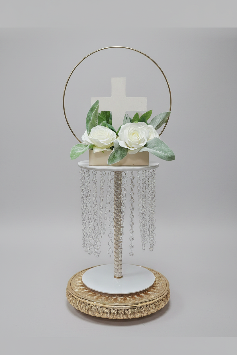 15 Inches Crystal Centerpiece Stand DC2349