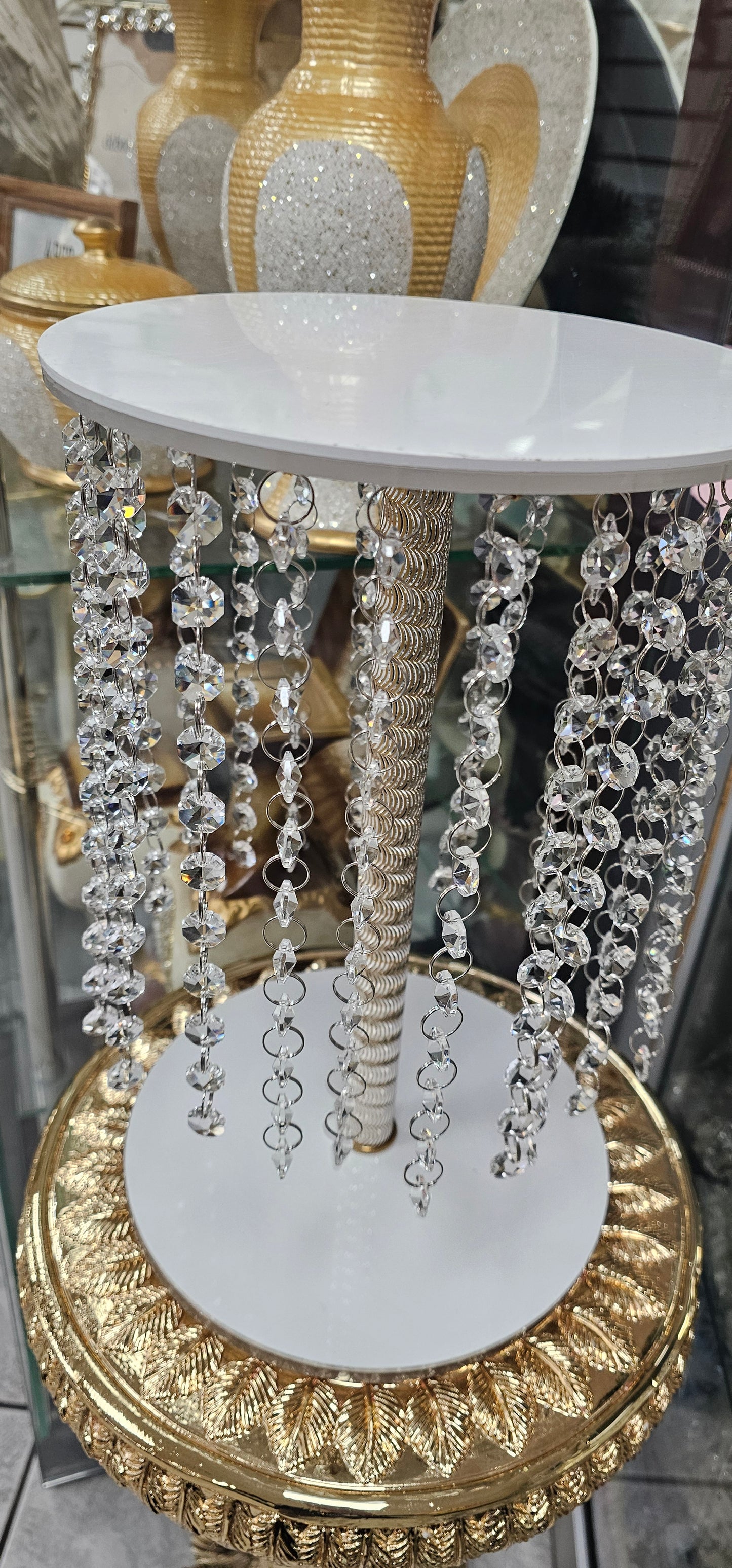 15 Inches Crystal Centerpiece Stand DC2349