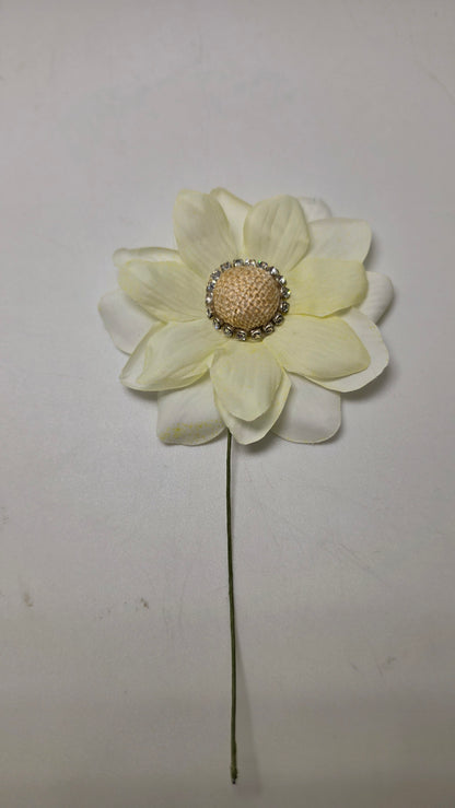 Flores w. Diamante de imitación - 72 piezas/bolsa #ARF2141