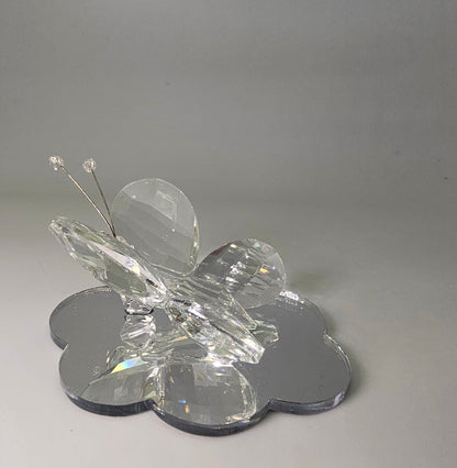 Figurilla de mariposa blanca de Murano y cristal italiano al 24 % #12557