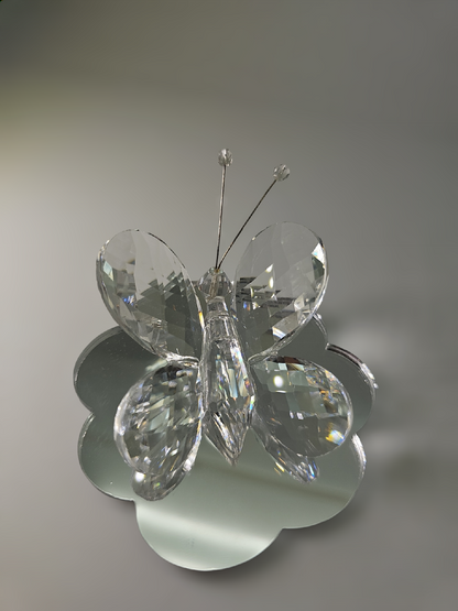 Figurilla de mariposa blanca de Murano y cristal italiano al 24 % #12557