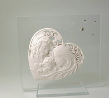 Carica l&#39;immagine nel visualizzatore di Gallery, Debora Carlucci 24% cristallo argento a forma di stella icona madre e figlio # 34117a
