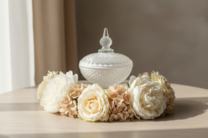 Marsiglia Collection Jewelry Box Accented in White DC24021-W