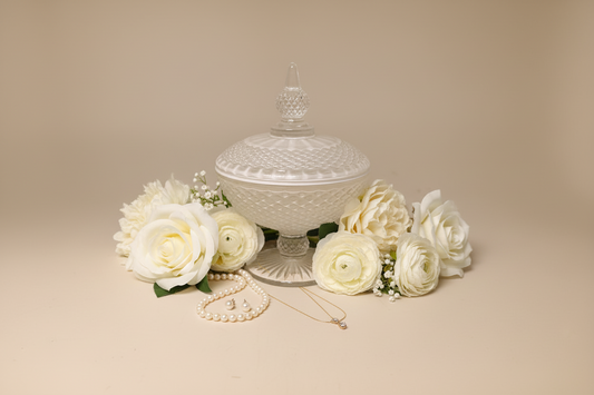 Marsiglia Collection Jewelry Box Accented in White DC24021-W