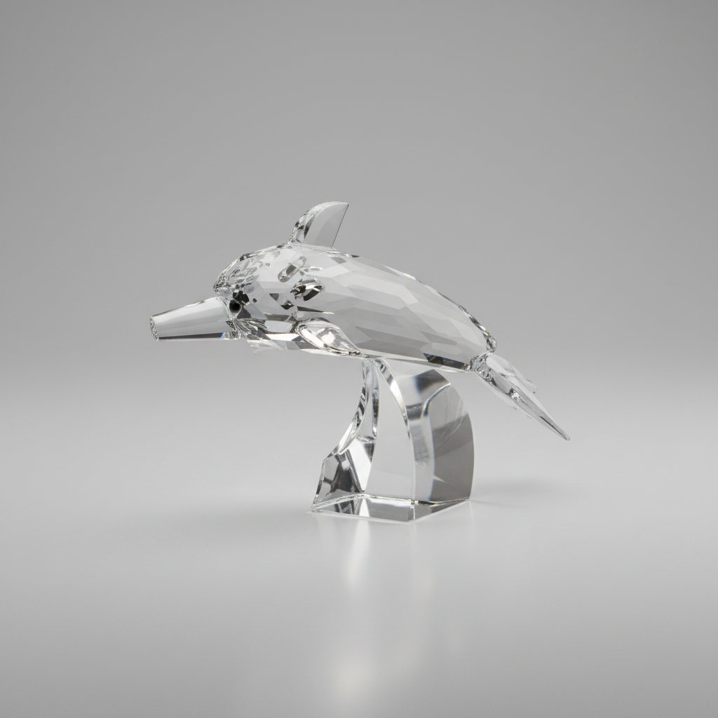 Bomboniere delfino di cristallo italiano #CR-098