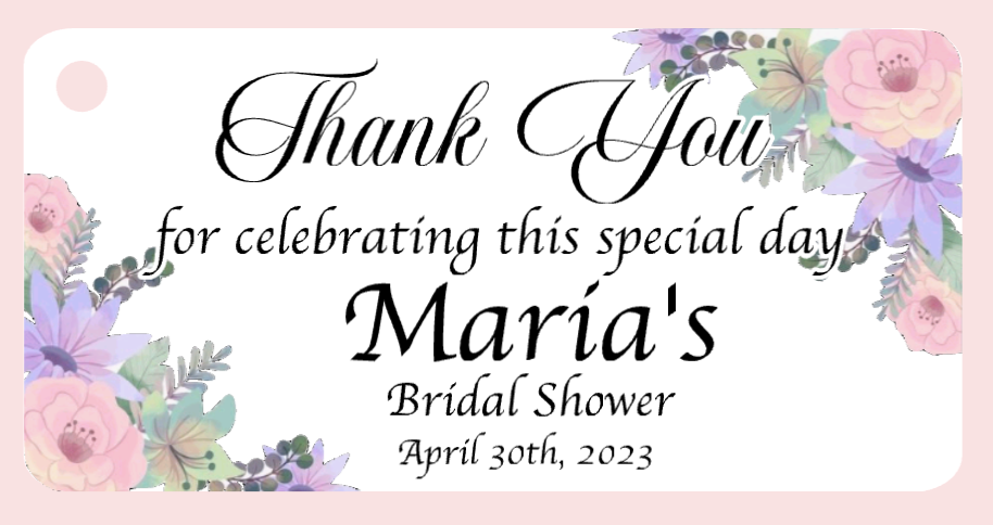 Bridal Shower Bigliettini / Tags MMBS-005