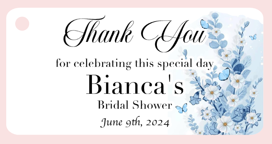 Bridal Shower Bigliettini / Tags MMBS-015