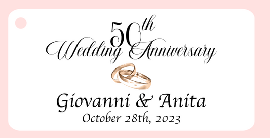 Recuerdo de boda Bigliettini / Etiquetas MMW-001