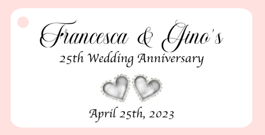 Recuerdo de boda Bigliettini / Etiquetas MMW-001