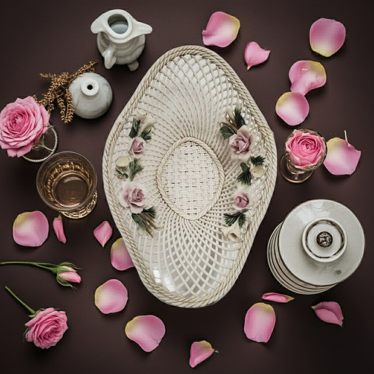 Porcelain Basket  #B963