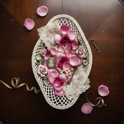 Cesta de porcelana #B963