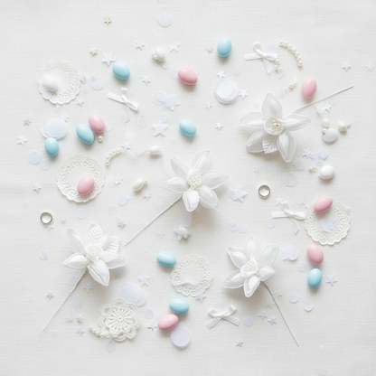 Hojas de nailon con bolsillo para confeti 144 piezas por bolsa #61172N