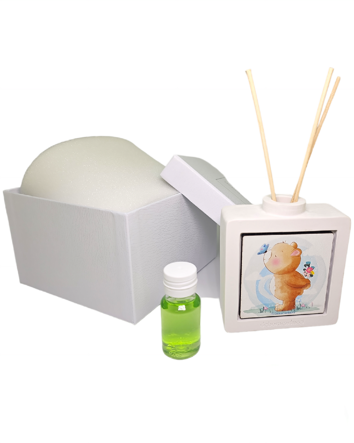 Debora Carlucci Aromatherapy Blue Teddy Bear Diffuser W. Scent  #DC23200B