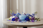 Marsiglia Collection Candle Jewelry Box Accented in Blue DC24020-B