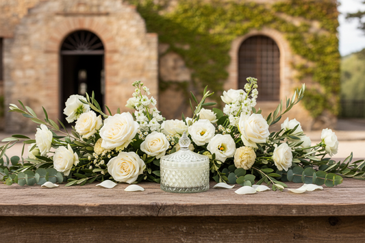 Marsiglia Collection Candle Jewelry Box Accented in Green Sage color DC24020-G