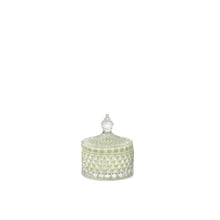 Cargar imagen en el visor de la galería, Marsiglia Collection Candle Jewelry Box Accented in Green Sage color DC24020-G

