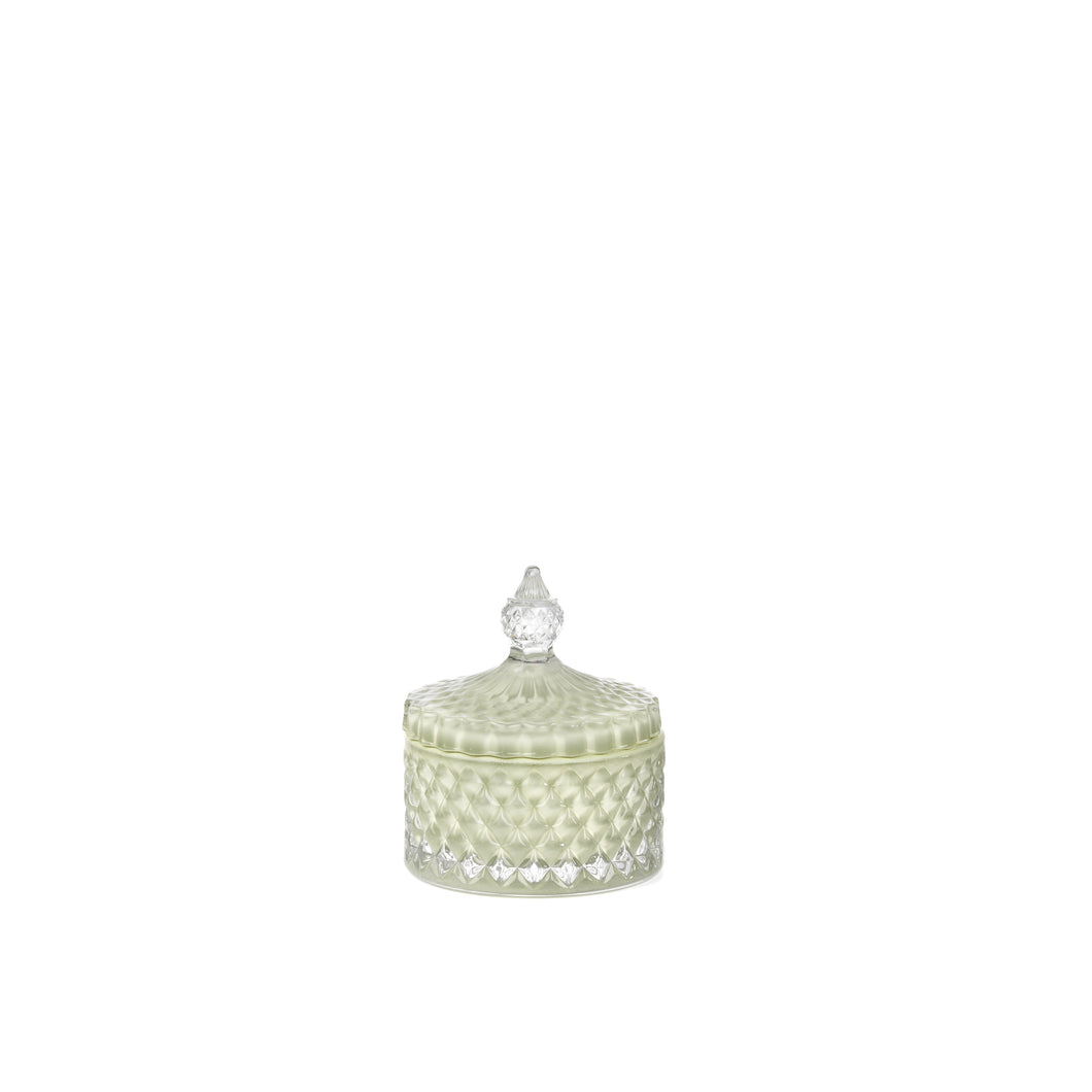 Marsiglia Collection Candle Jewelry Box Accented in Green Sage color DC24020-G