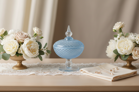 Marsiglia Collection Jewelry Box Accented in Blue DC24021-B