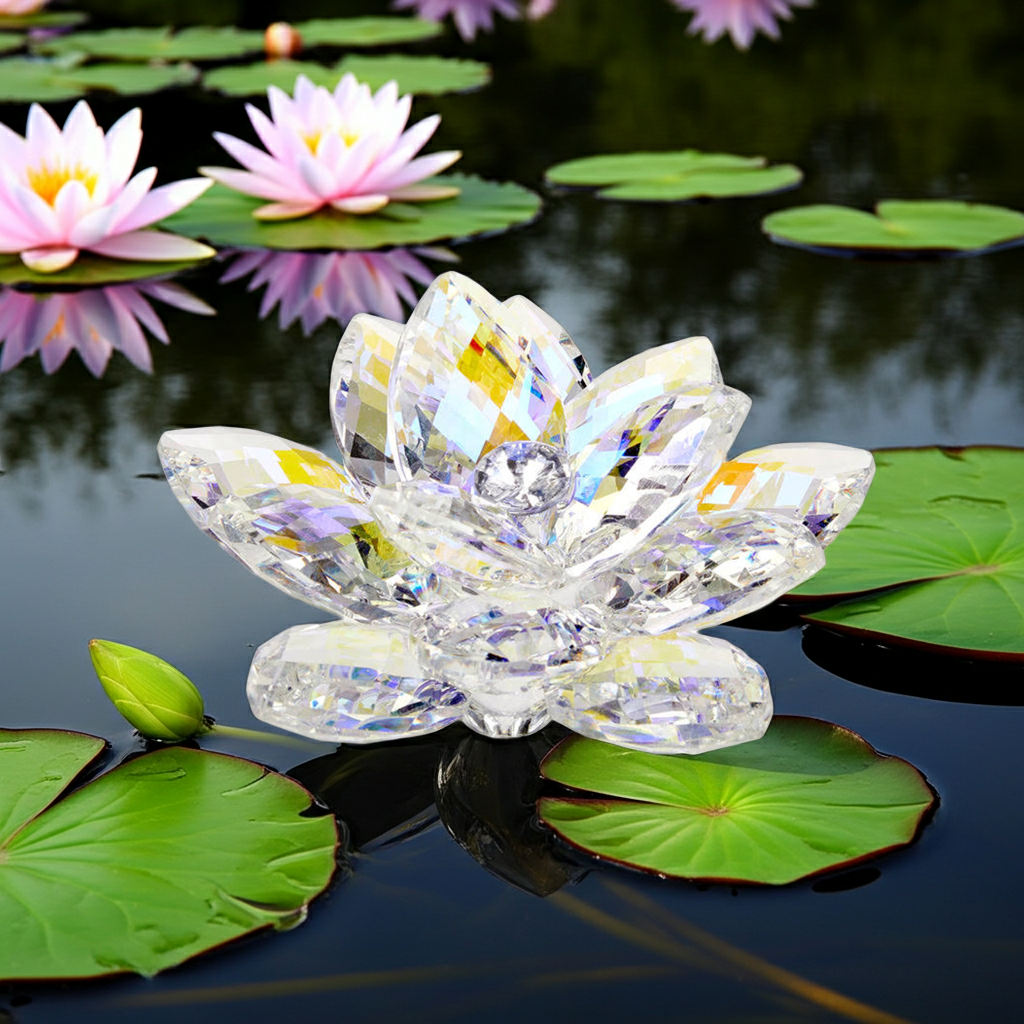 Debora Carlucci 24% Nenúfar de loto de cristal #34084