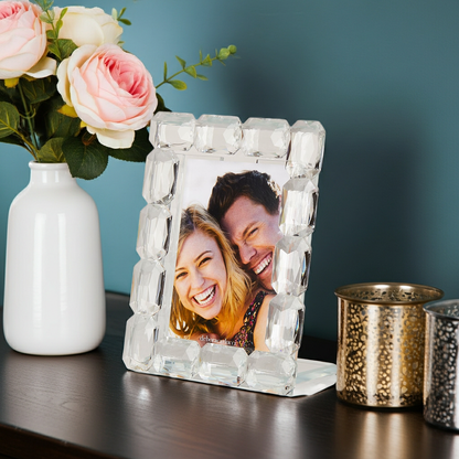 Cornice per foto Debora Carlucci con spilla fiore in cristallo Swarovski # DC1711