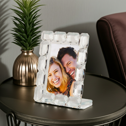 Cornice per foto Debora Carlucci con spilla fiore in cristallo Swarovski # DC1711