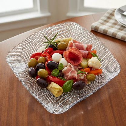 Debora Carlucci Clear Murano Square Candy Dish DC002