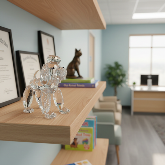 Crystal Poodle Figurine #CR016