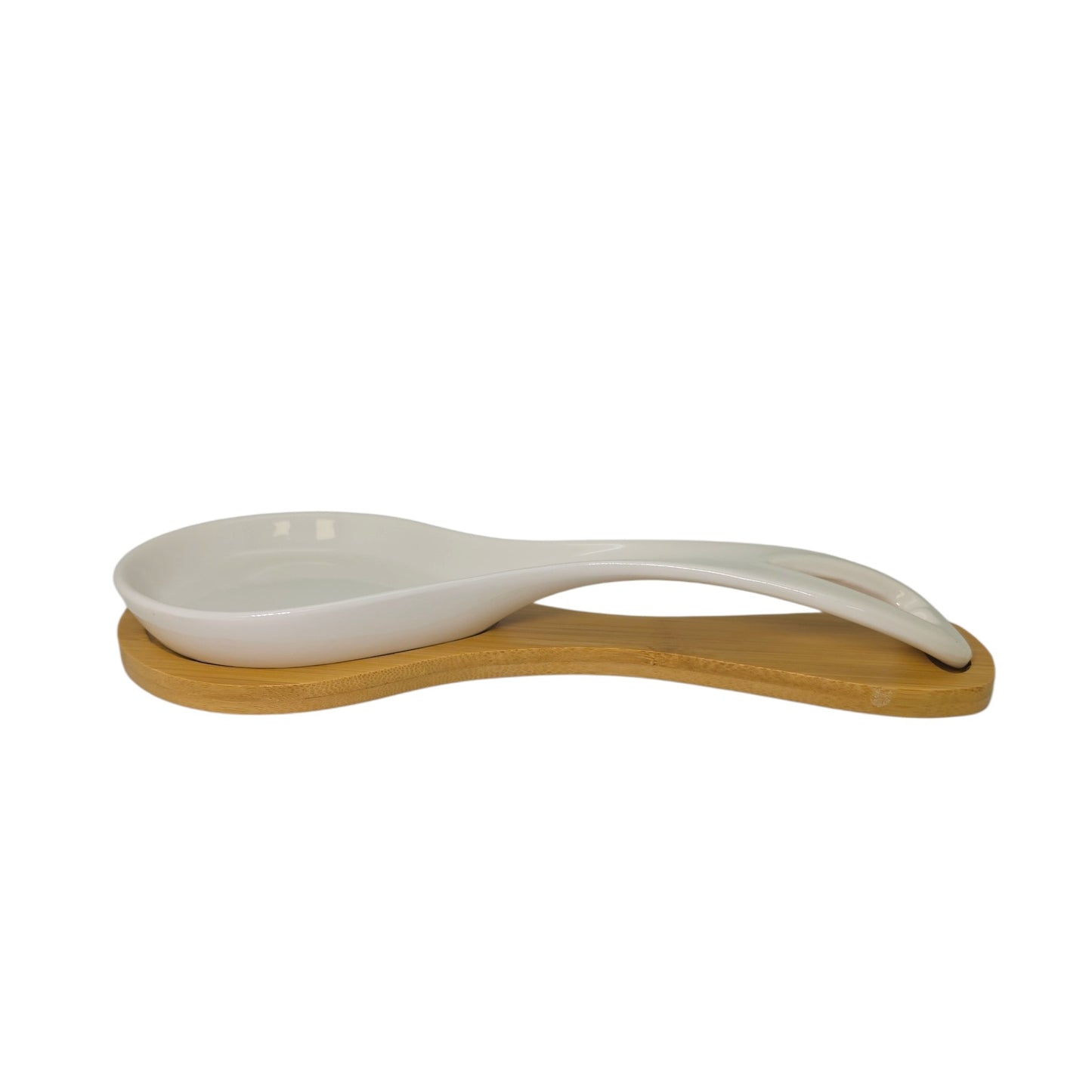 Cucina Italiana Ceramic Deep 9' Spoon Rest Bianco #0702-W 