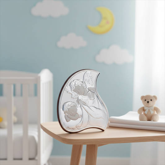 Guardian Angel Icon Italian 925 Silver Argento #1836