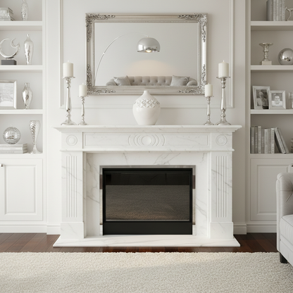 Vaso Bone China bianco italiano c. Elementi di cristallo Swarovski #130232