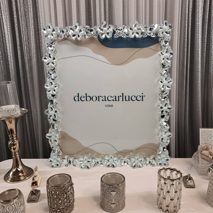 MARCO DUBAI FLOR CRISTAL EMBELLECEDOR PLATA 12 x 13 DC6175/ARG