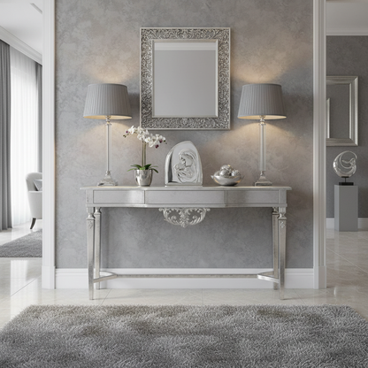 Madonna and Child 925 Silver Argento Wall Portrait #1943