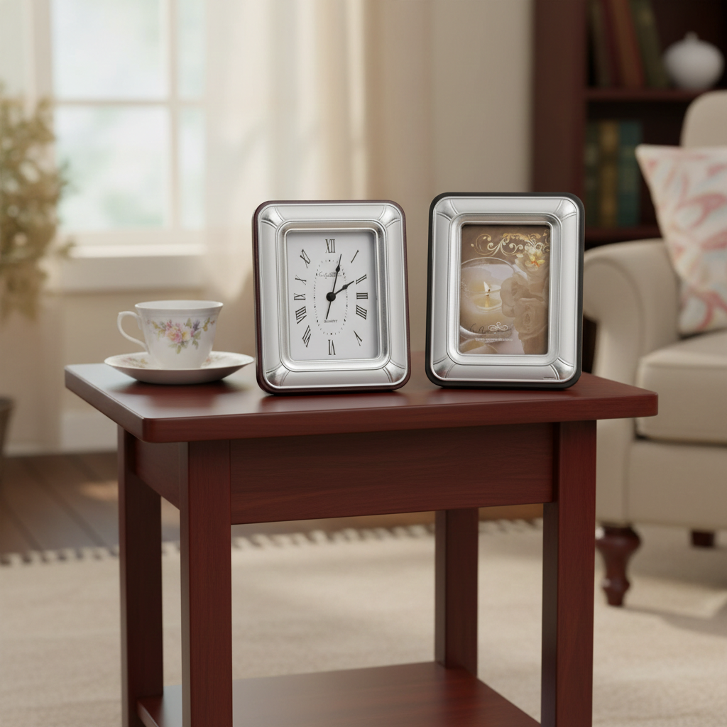 Italian 925 Argento Silver Picture Frame  or Table Clock  #926
