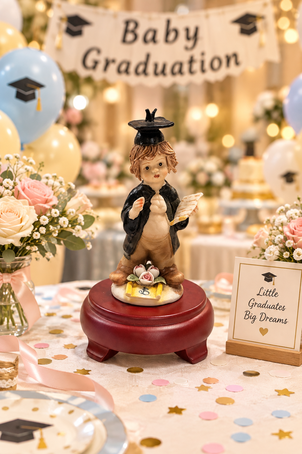 Bomboniere per ragazzo / ragazza di laurea in porcellana # 4D0382