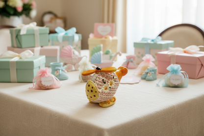 Recuerdos de fiesta temáticos de velero/avión/helicóptero de porcelana para bebé #6D1522