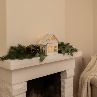 Lanterna in metallo Tea Light House # 34052