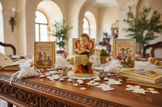 Porcelain Baby Boy Reading Party Favors #12864V