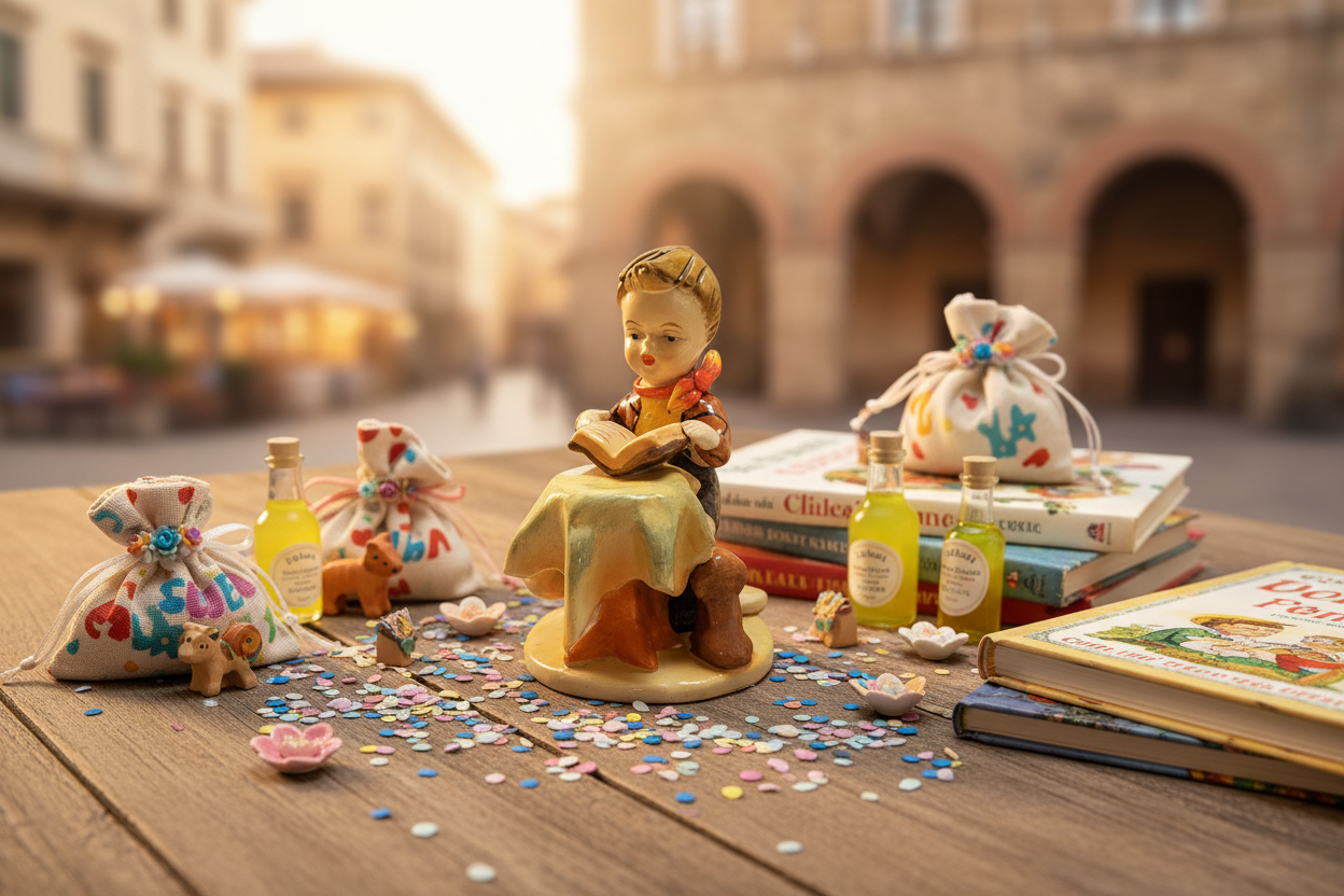 Favores de fiesta de lectura de bebé de porcelana #12864V