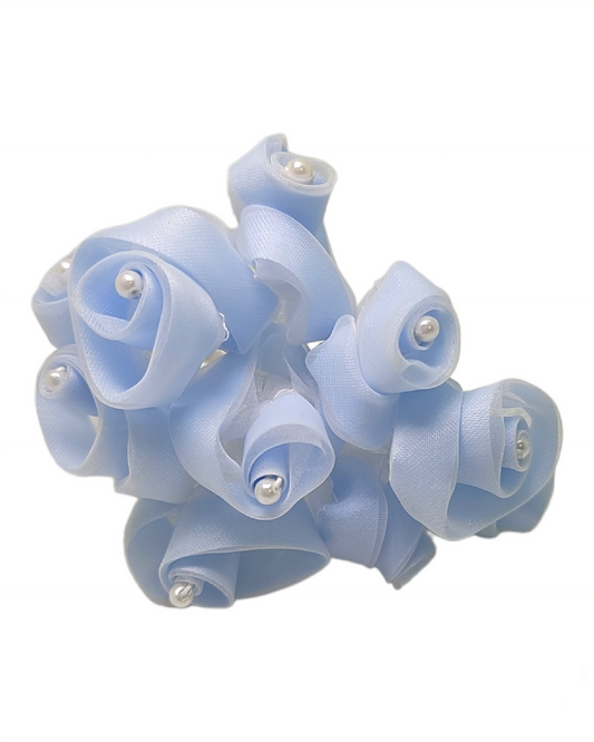 Rosa e Blu Raso e organza Rosa con Perla - Blu - 144pz 61150B