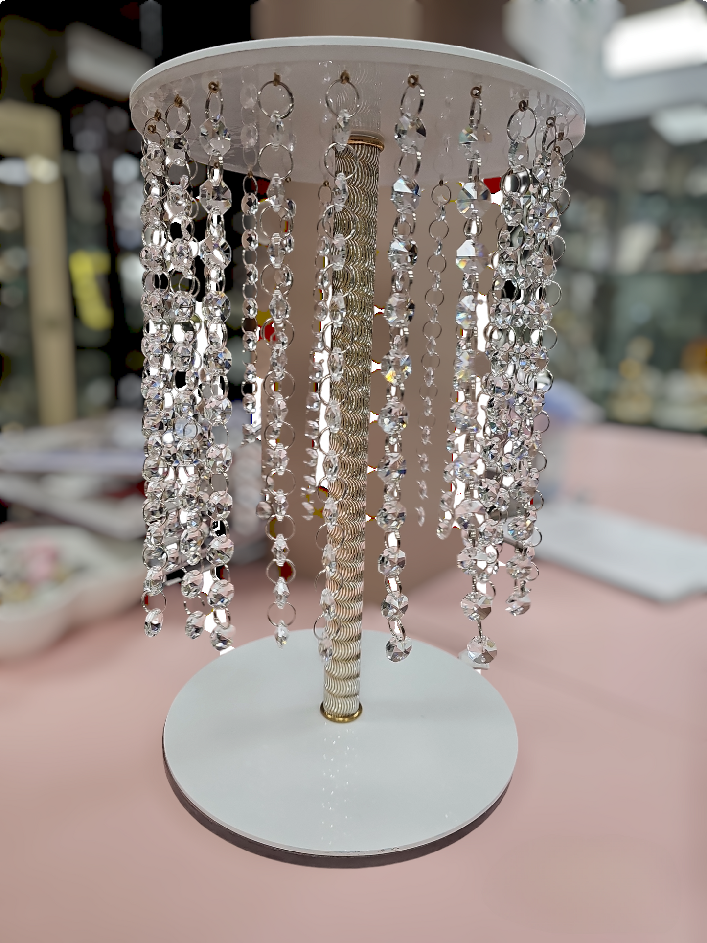 15 Inches Crystal Centerpiece Stand DC2349