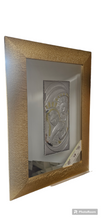 Carica l&#39;immagine nel visualizzatore di Gallery, Targa da muro della Sacra Famiglia in argento 925 italiano # SIMA103
