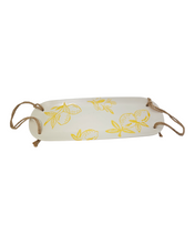 Load image into Gallery viewer, Cucina Italiana Lemon Design Rectangular Serving Plate W. Rope 14&quot; L132196-456
