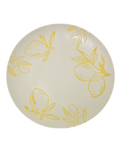 Load image into Gallery viewer, Cucina Italiana Lemon Design Dessert Plate 8&quot; L130074-456
