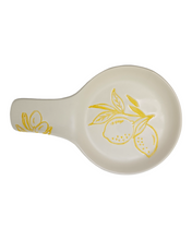 Load image into Gallery viewer, Cucina Italiana Lemon Design Spoon Rest 8 1/2&quot; L130121-456
