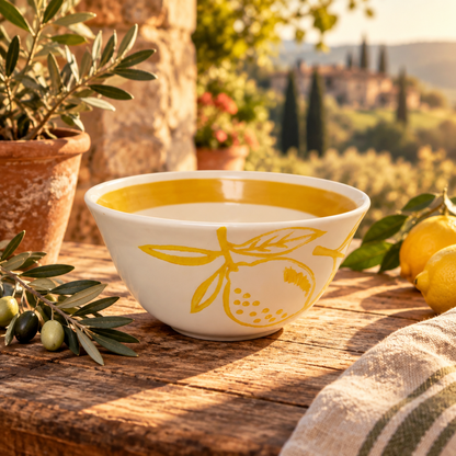 Cucina Italiana Lemon Design Candy Bowl  5" L132299-456